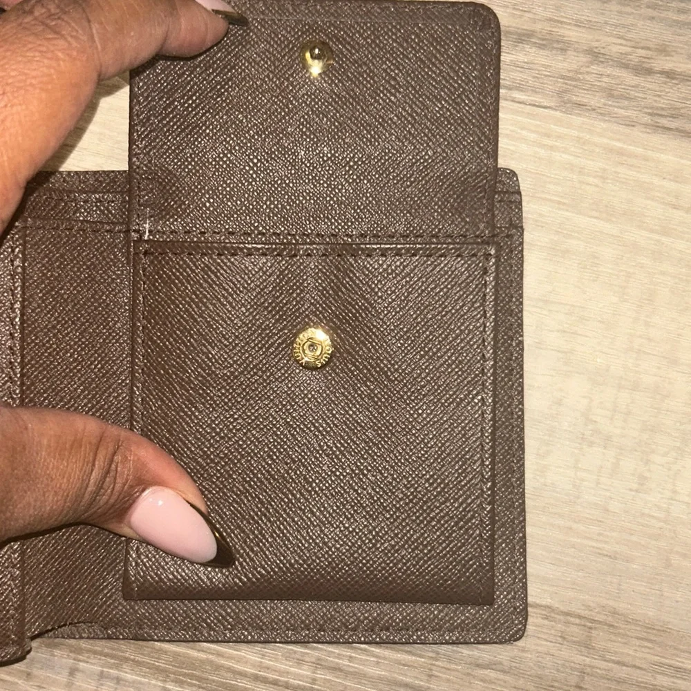 Louis Vuitton Brown Damier Ebene‎ Bifold Wallet
